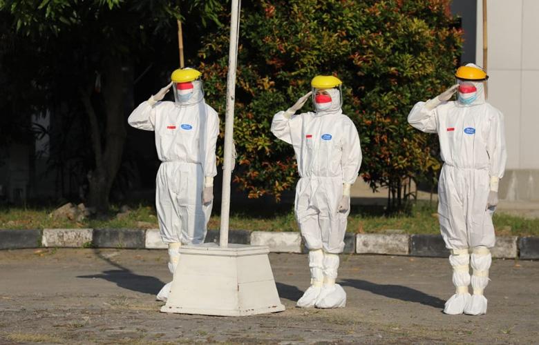 Pakai Hazmat saat Kibarkan Bendera, Paskibraka: Saya Jadi Tahu Gimana Beratnya Perjuangan Nakes