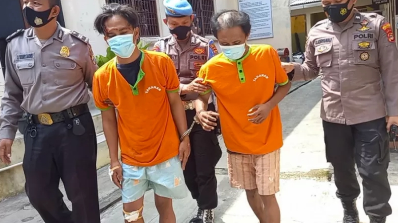 2 Jambret Spesialis Emak-Emak di Bandarlampung Babak Belur Dihajar Warga