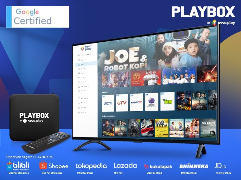 Berkualitas Dunia, PLAYBOX Android TV Box Pertama di Indonesia dengan Google Certified