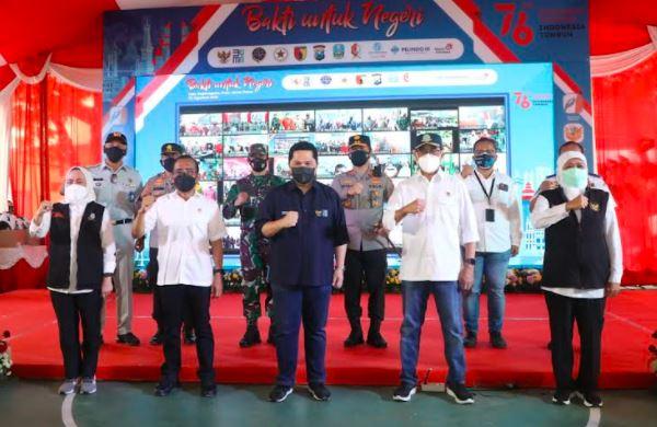 Jatim Dipasok 23 Ton Oksigen per Hari, Erick Thohir: Insyaallah Aman