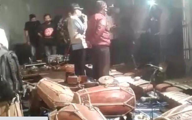Langgar PPKM, Pentas Wayang Kulit Oknum Anggota DPRD Tulungagung Dibubarkan Paksa