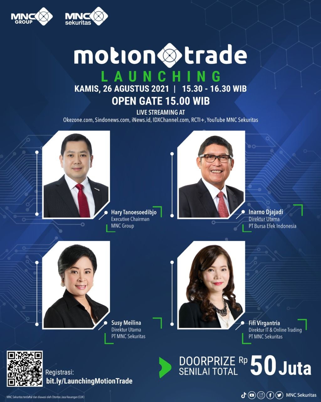 Segera Daftar! Berhadiah Total Rp50 Juta, Ini Link Registrasi Launching MotionTrade!
