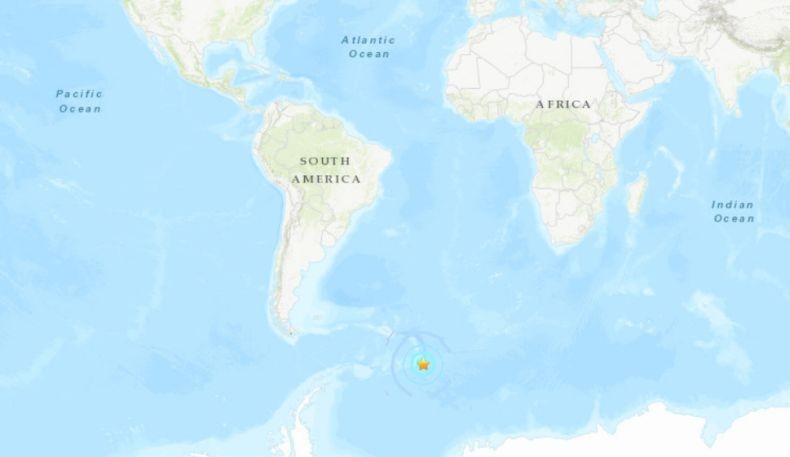 Gempa M6,9 Guncang Kepulauan Sandwich Selatan Atlantik