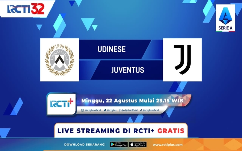Live Streaming RCTI+ Minggu Malam: Juventus Vs Udinese