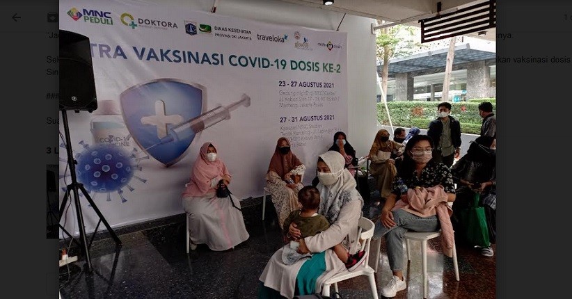 Kisah Warga Rela Datang Jauh-Jauh demi Dapat Vaksinasi Dosis Kedua di Sentra MNC