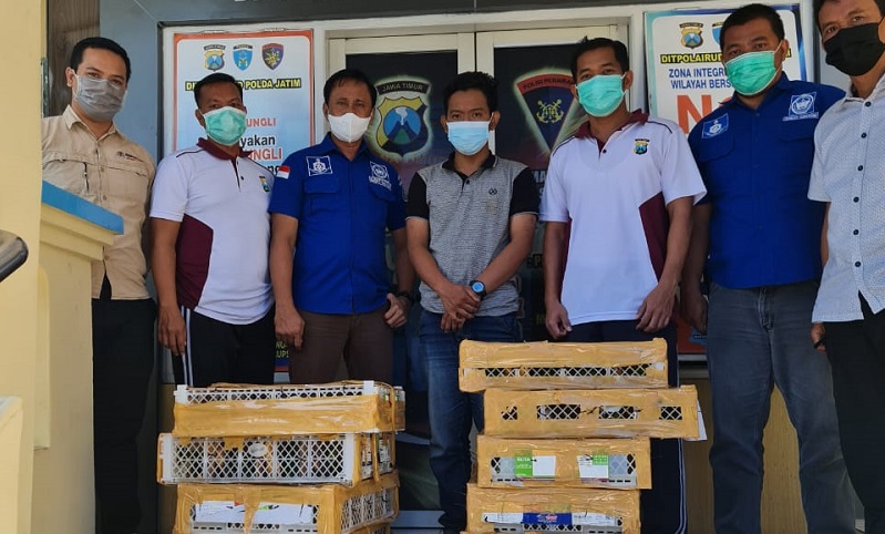 Gagalkan Penyelundupan Satwa Dilindungi, Ditpolairud Polda Jatim Tangkap 1 Tersangka 