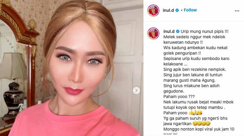Inul Daratista Tampil Cantik Mirip Boneka Barbie, Netizen: Manih Geulis Pisan