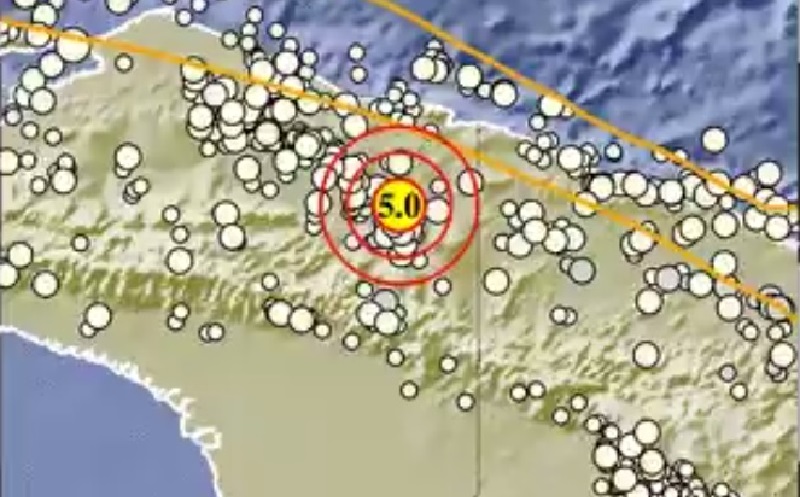 Gempa Bumi Guncang Lagi Kabupaten Keerom Papua Minggu Pagi, Tak Berpotensi Tsunami