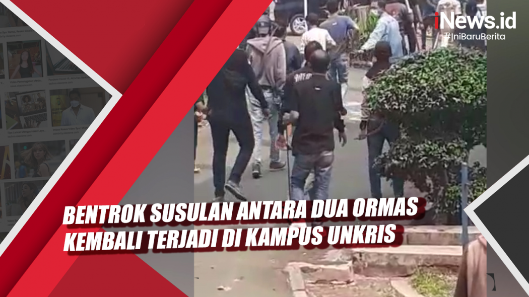 Pascabentrok di Kampus Unkris Bekasi, Belasan Anggota Ormas Ditangkap Polisi