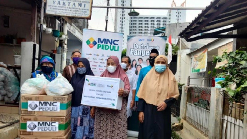 MNC Peduli Bagikan Paket Sembako ke Yayasan Tuna Netra YAKTAMI Depok