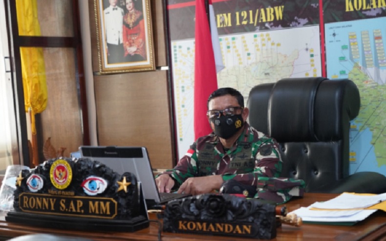 Danrem 121 ABW Sampaikan Duka Cita Gugurnya Serda Amrosius di Papua