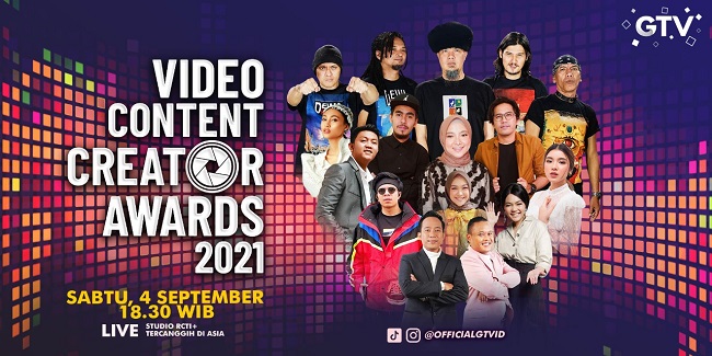 Dewa 19, Virzha, Tiara Andini, Denny Caknan hingga Sabyan Ramaikan Malam Puncak Video Content Creator Awards 2021