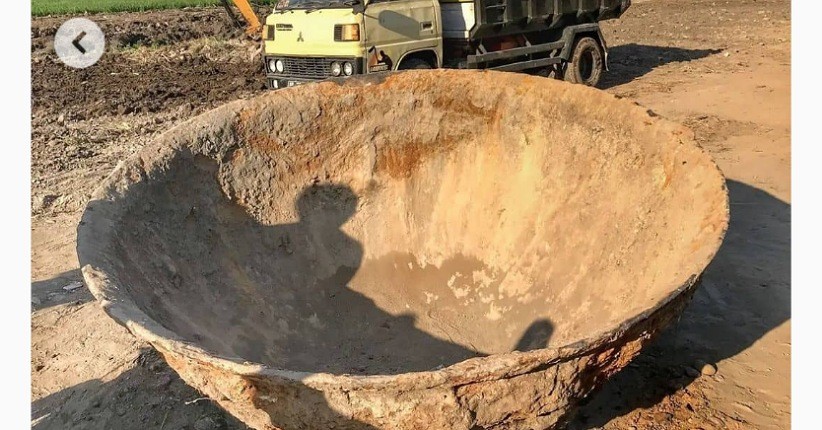 Viral Ditemukan Wajan Raksasa Peninggalan Belanda di Bantul, untuk Masak Apa?