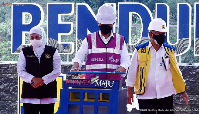 Jokowi Resmikan Bendungan Bendo Ponorogo