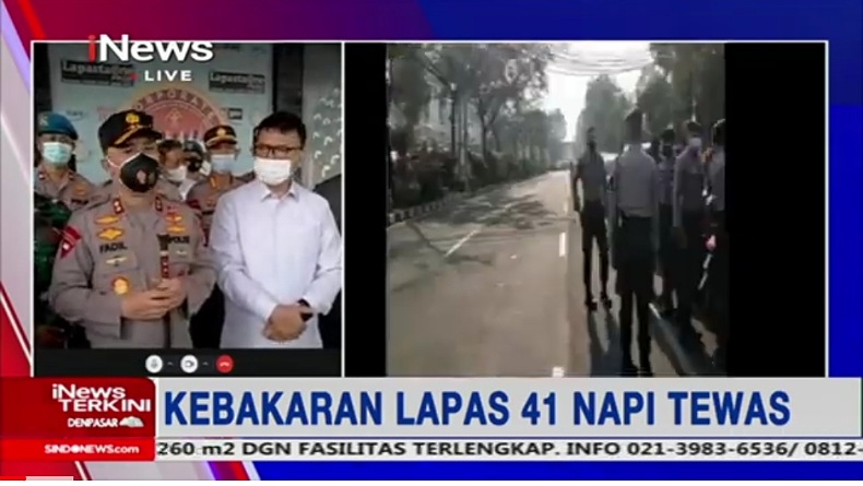 Kebakaran Lapas Tangerang, 41 Orang Tewas, 8 Luka Berat