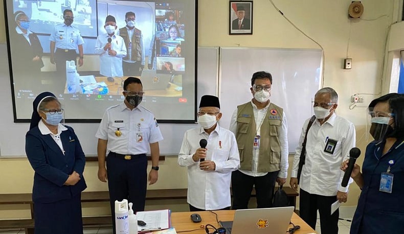 Tinjau Belajar Tatap Muka, Wapres Bareng Anies Keliling ke Sejumlah Sekolah 