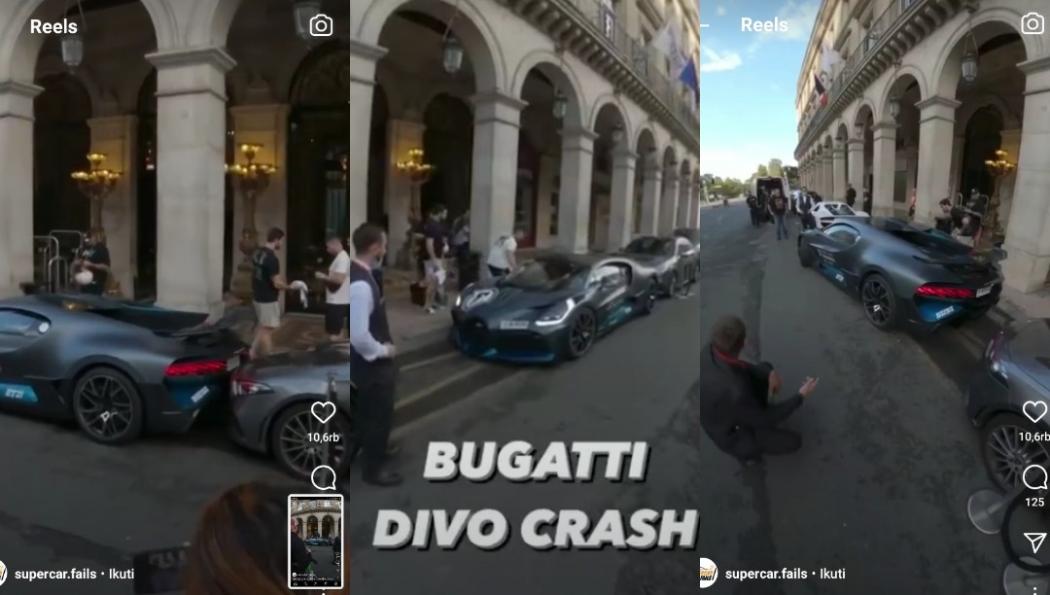 Viral Bugatti Divo Seharga Rp68 Miliar Tabrak Mercedes CLS saat Parkir