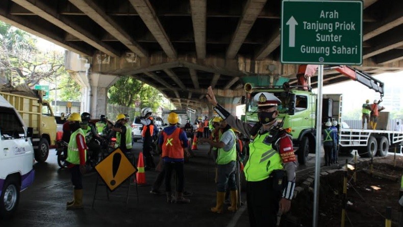 Proyek Pompa Ancol Sentiong, Rekayasa Lalin Jalan RE Martadinata Berlaku Mulai Hari Ini