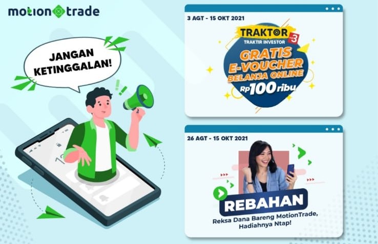 Beli Saham & Reksa Dana di MotionTrade, Gratis e-Voucher Jutaan Rupiah, Cek Caranya di Sini!