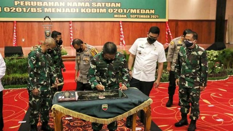 Resmi, Kodim 0201/BS dan 3 Koramil di Medan Berubah Nama