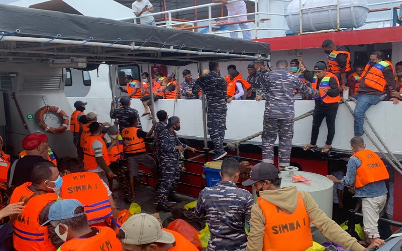 115 Penumpang KM Simba-1 Terkatung-katung di Pulau Mangoli Dievakuasi
