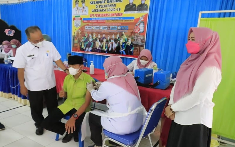  Pastikan PTM Lancar, Pelajar di Muba Disuntik Vaksin