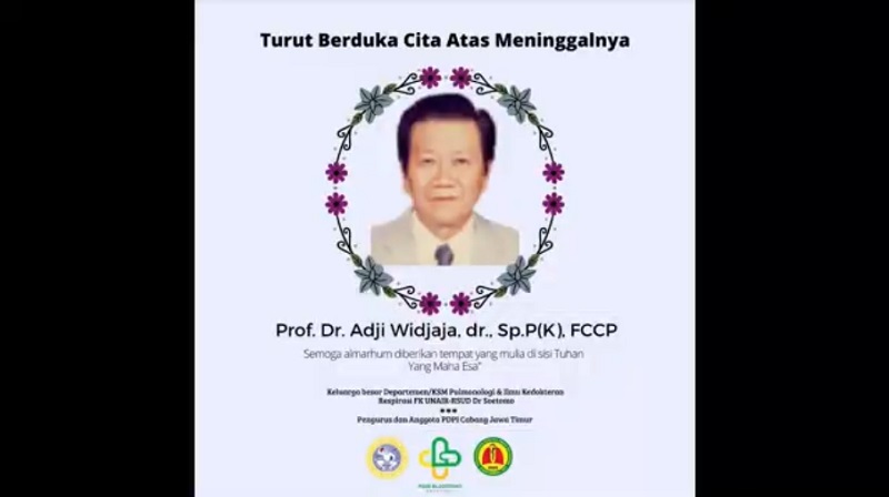 Kabar Duka, Guru Besar FK Unair Adji Widjaja Meninggal Dunia  
