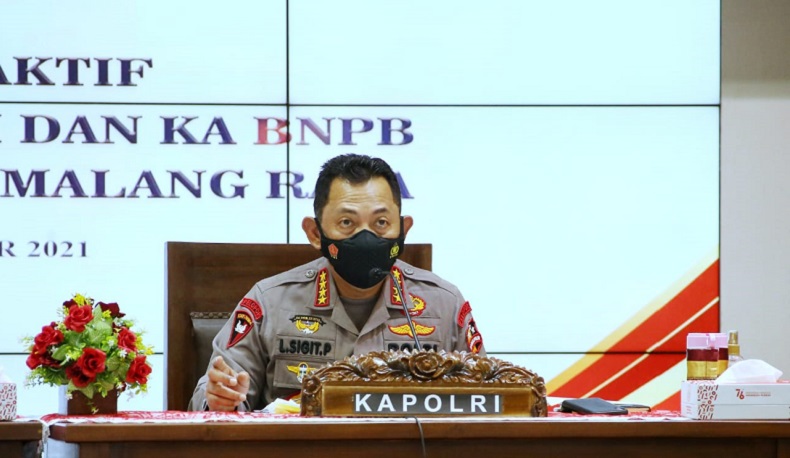 Kapolri Minta Forkopimda Malang Raya Pertahankan Angka Isoter dan Akselerasi Vaksinasi
