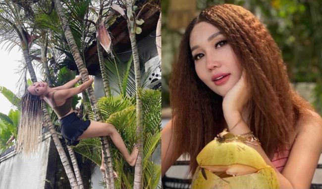 Lucinta Luna Atraksi Manjat Pohon Pakai Baju Seksi, Netizen Salah Fokus Soroti Bagian Ini