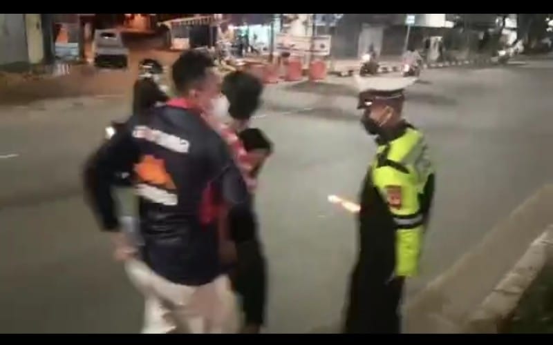 Razia di Jalan Sudirman Palembang, Polisi Angkut Ratusan Motor Pakai Knalpot Brong