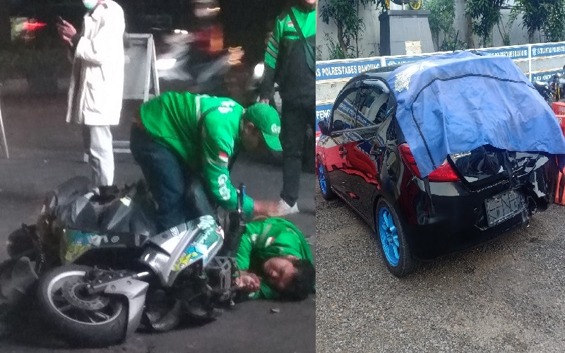 Mobil Tabrak Ojol di Tamansari-Cikapayang, soal Dugaan Pelat B 1 ADJ Palsu, Ini Kata Polisi
