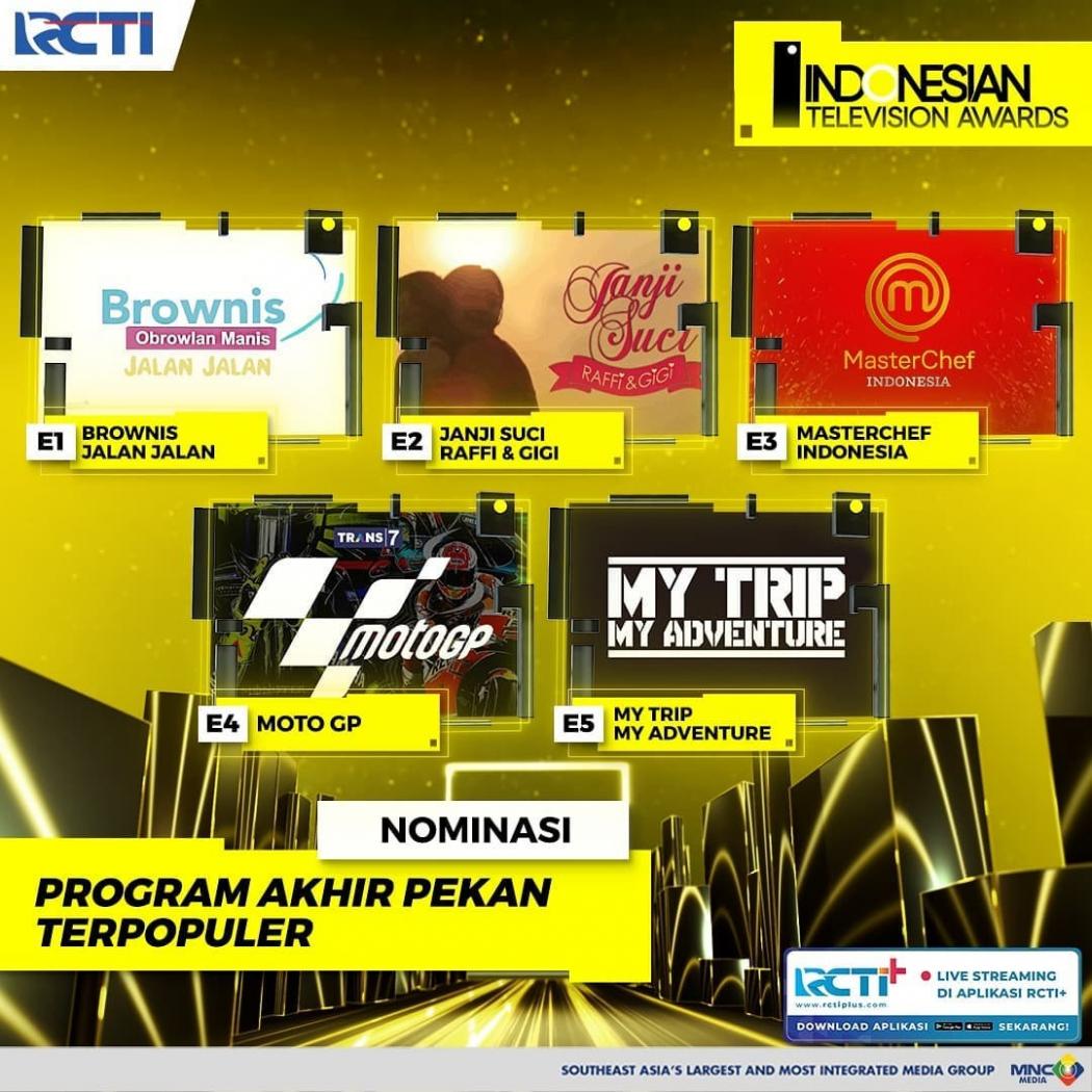 Berikut Program-Program TV yang Jadi Primadona saat Akhir Pekan