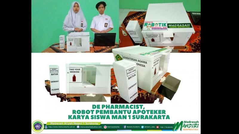 Hebat, Siswa Madrasah di Solo Ini Ciptakan Robot Pembantu Apoteker