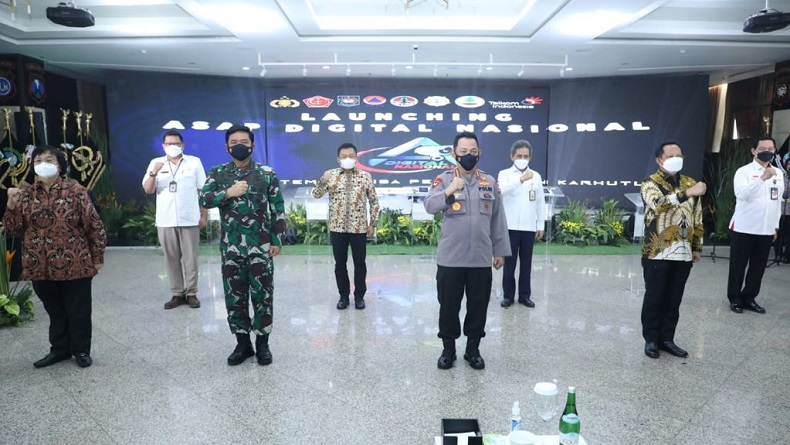 Kapolri Launching ASAP Digital Nasional untuk Percepat Penanggulangan Karhutla 