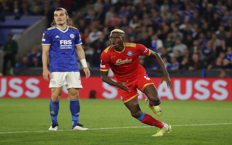 Napoli Tahan Imbang Leicester City, Victor Osimhen Borong Dua Gol