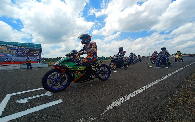Digelar Tanpa Penonton, Ratusan Pembalap Antusias Ikuti Kejurnas Motoprix di Muba