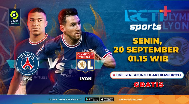 Link Live Streaming PSG Vs Olympique Lyon di RCTI+