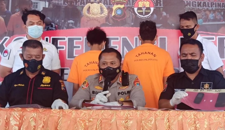 Tim Kalong Polres Pangkalpinang Bongkar Jaringan Narkoba Lapas Tuatunu, 2 Napi Ditangkap