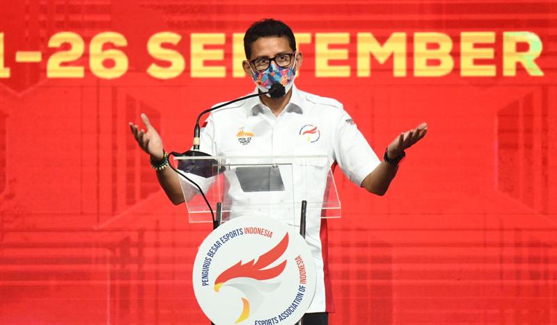 Kunjungi Papua, Menparekraf Sandiaga Uno Buka Ekshibisi Esports PON XX