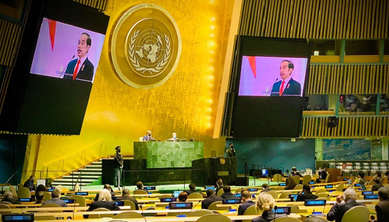 Di Sidang Umum PBB, Jokowi : Diskriminasi Vaksin Covid-19 Masih Terjadi