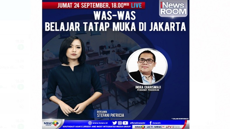 Waswas PTM di Jakarta, Selengkapnya di iNews Room