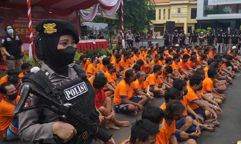 2 Pekan Operasi Tumpas Semeru, Polrestabes Surabaya Tangkap 120 Tersangka