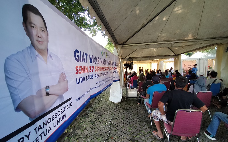 Partai Perindo Gelar Vaksinasi Covid-19 Massal di Lido Bogor