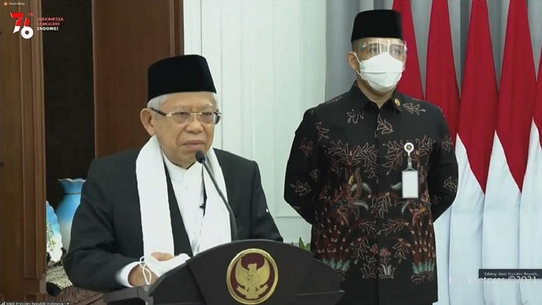 Wapres Ma'ruf Amin: Mustahil Ekonomi Pulih jika Covid-19 Masih Tinggi