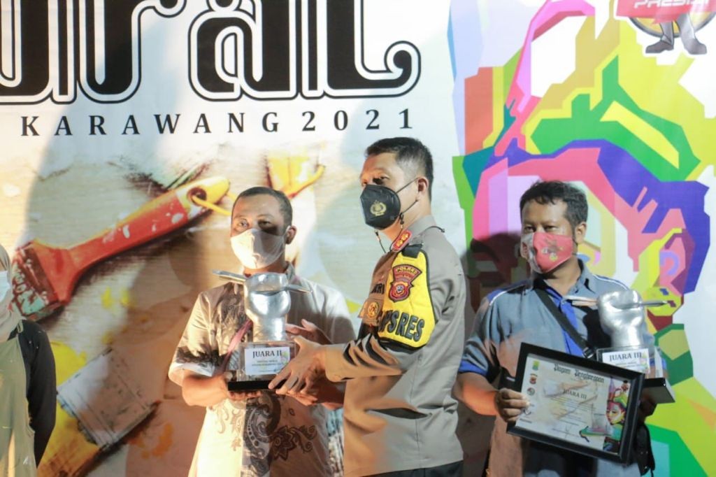 Festival Mural Goyang Karawang 2021 Banjir Peserta, Kapolres: Mereka Butuh Tempat Berekspresi