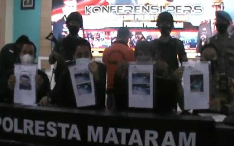 Terekam Kamera CCTV, Terduga Pelaku Penganiayaan di Mataram Ditangkap Polisi