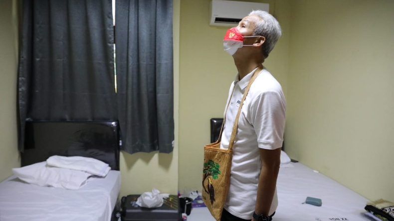 Cek Kamar Wisma Atlet PON XX Papua, Ganjar: Gimana, Makanan di Sini Enak Tidak?