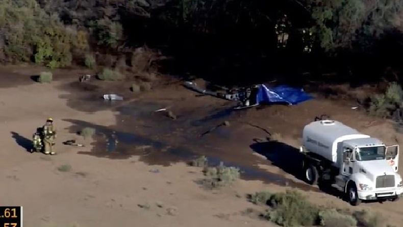 Ngeri, Pesawat dan Helikopter Tabrakan di Udara