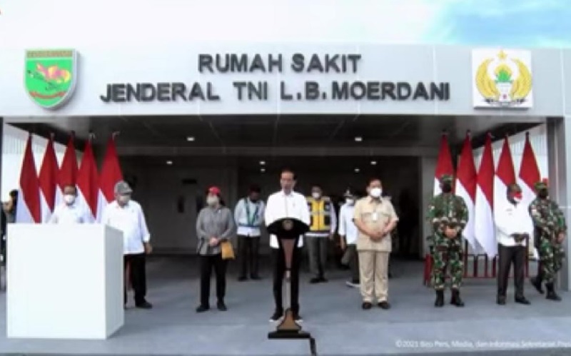 Resmikan RS Jenderal TNI LB Moerdani di Merauke, Jokowi: Dibangun 20 Hari tapi Fasilitasnya Lengkap