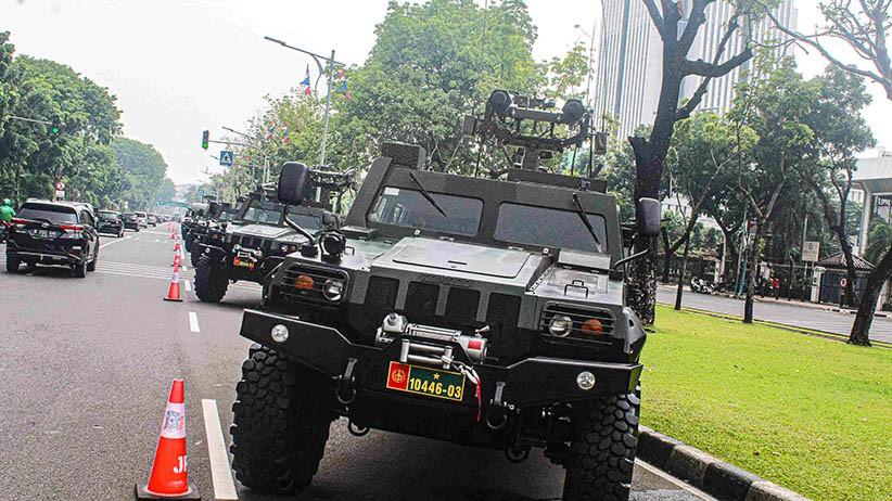 HUT ke-76 TNI, Ratusan Alutsista Dipamerkan di Sekitar Istana Kepresidenan